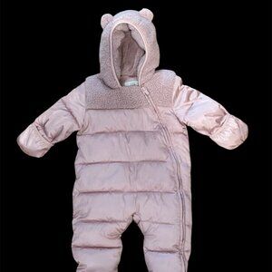 PINK BABY GAP SNOWSUIT